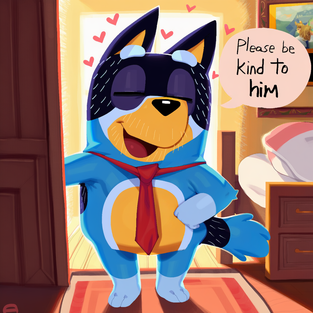 Bandit Heeler (Bluey (Series)) Rule 34 Image