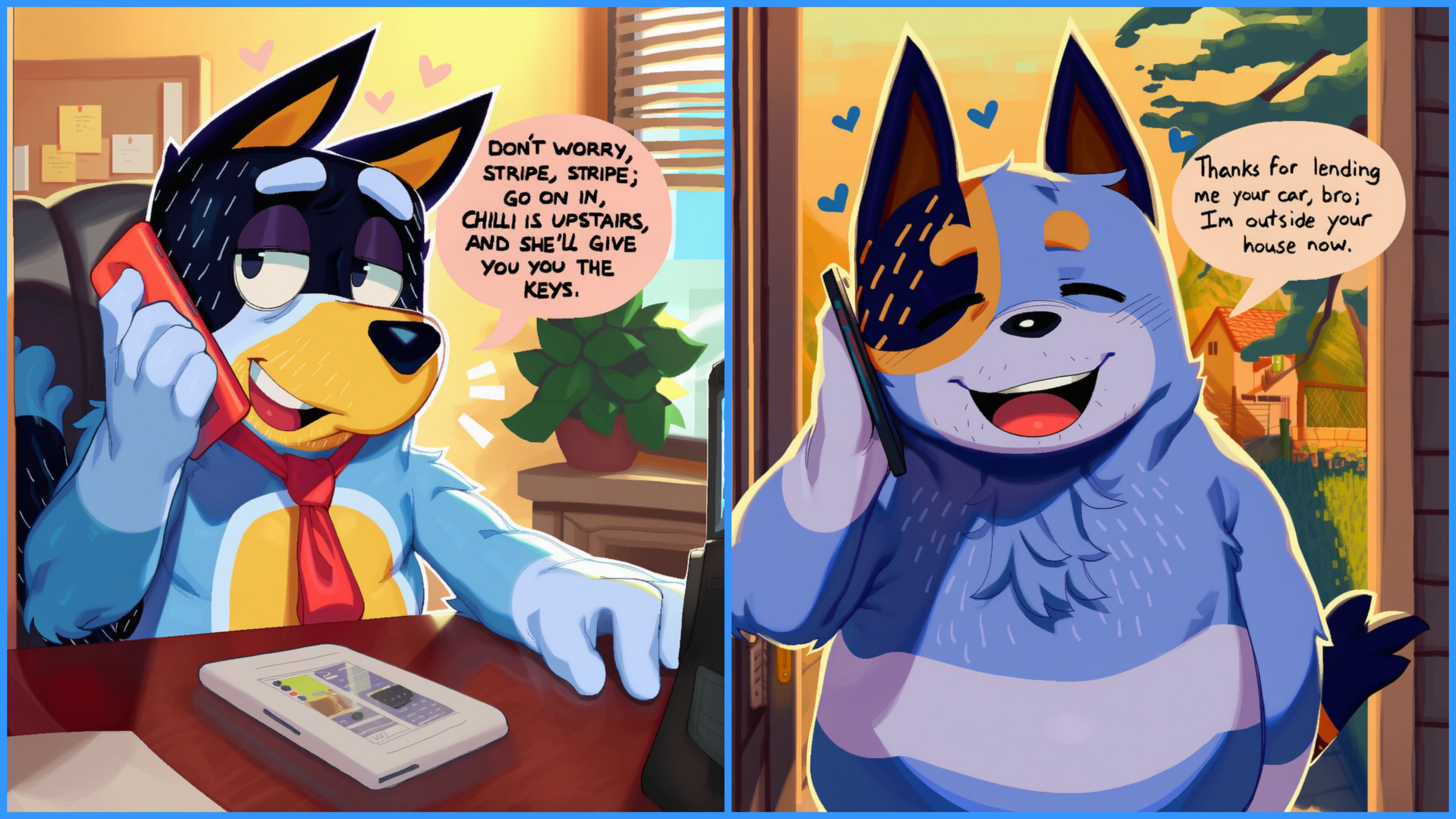 Bandit Heeler (Bluey (Series)) Rule 34 Image