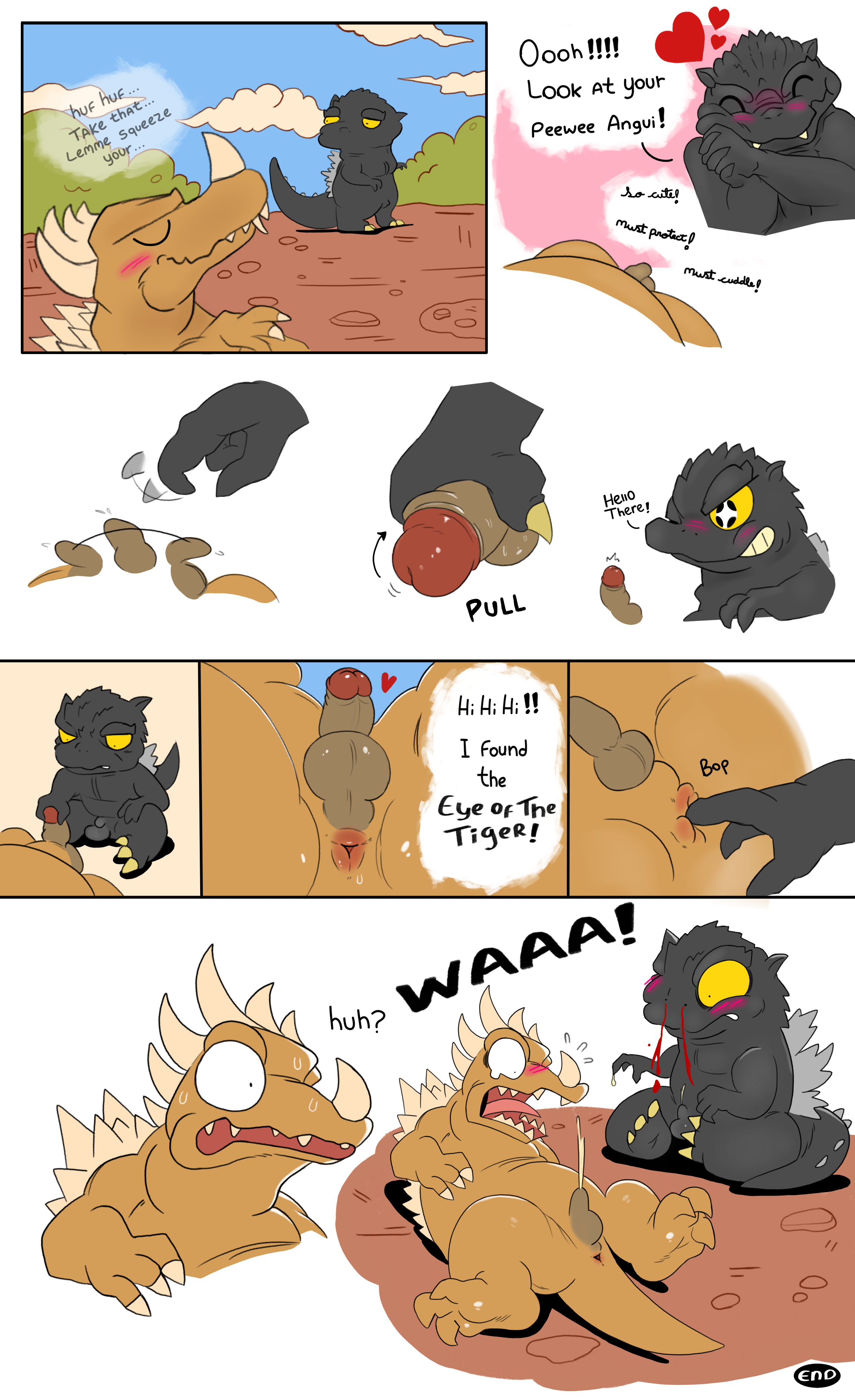 Anguirus (Godzilla (Series)) Rule 34 Image
