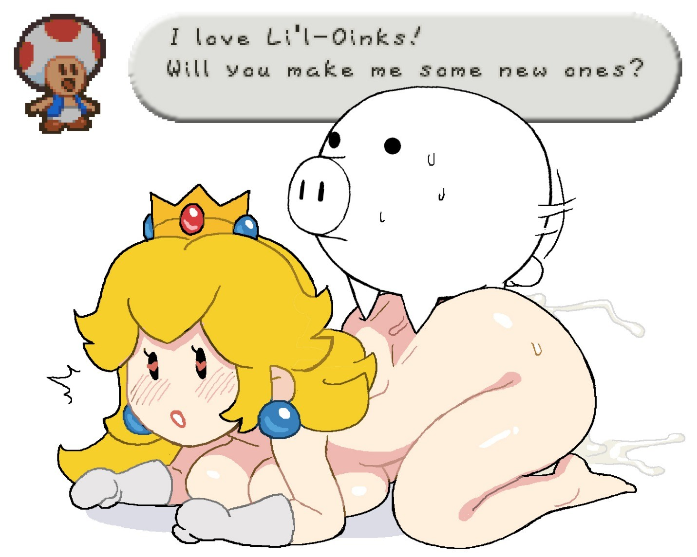 Princess Peach (Mario (Series)) Rule 34 Image