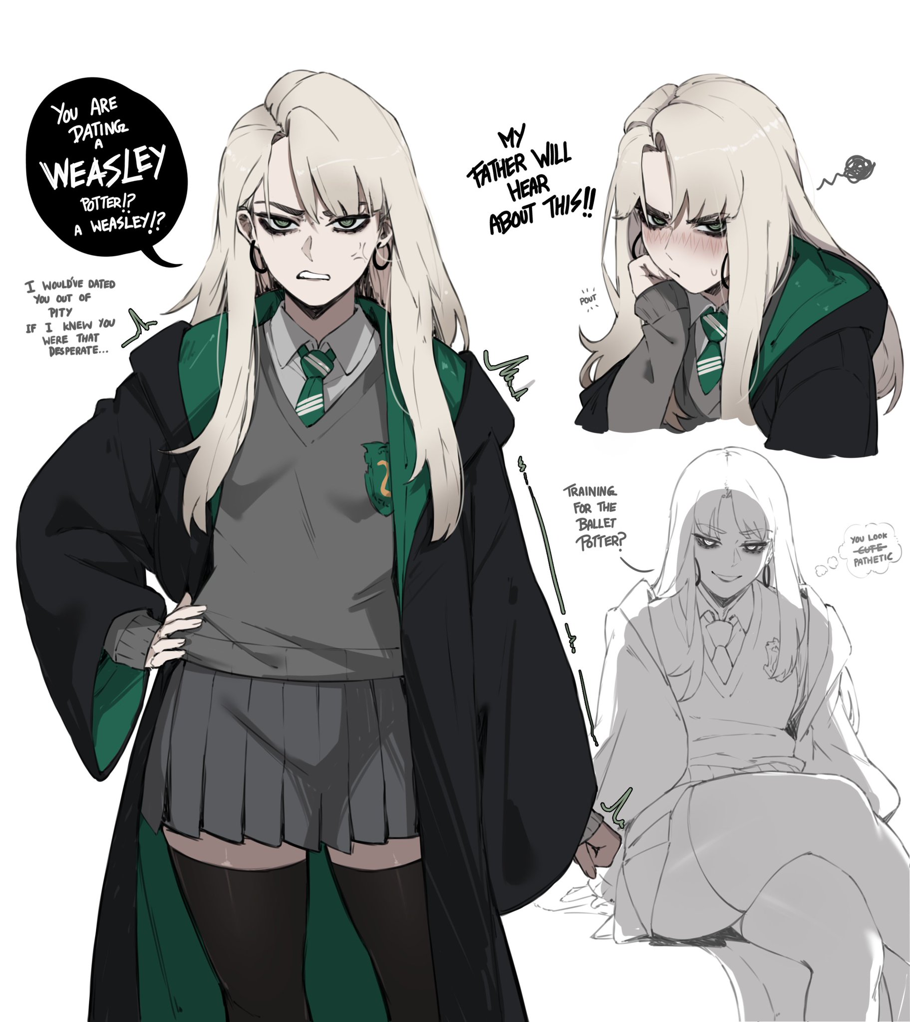 Draco Malfoy (Harry Potter) Rule 34 Image