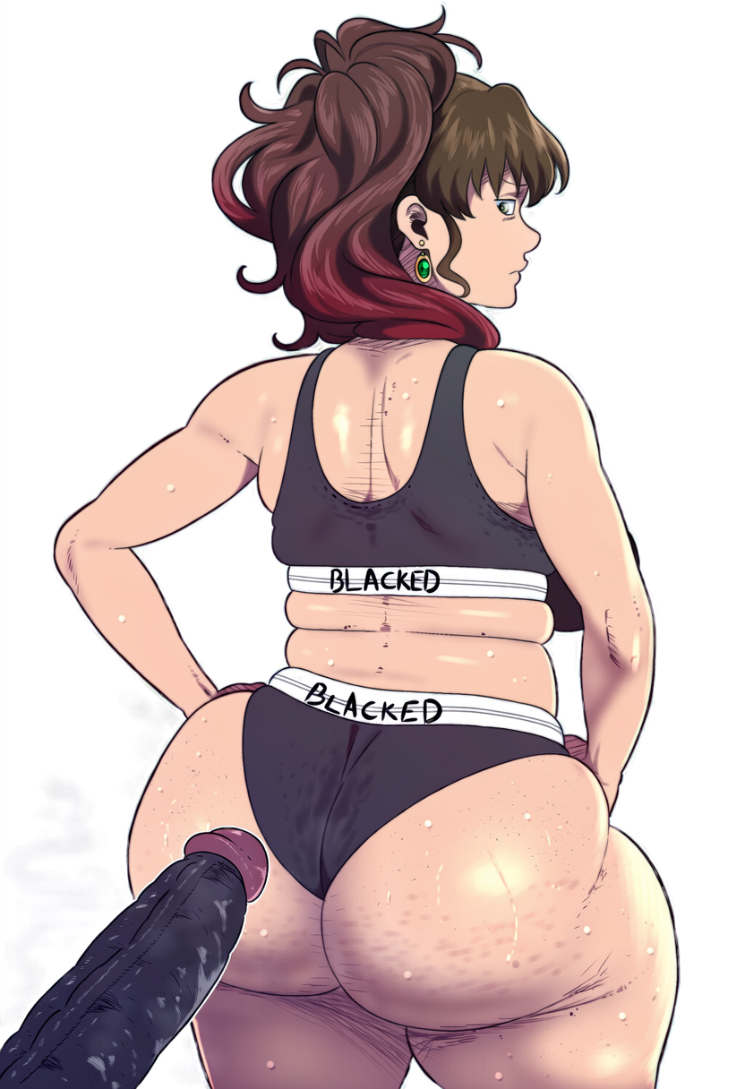 Natsuhi Ushiromiya (Blacked) Rule 34 Image