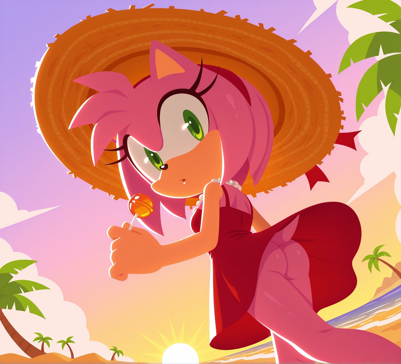 Amy Rose (Sega) Rule 34 Image