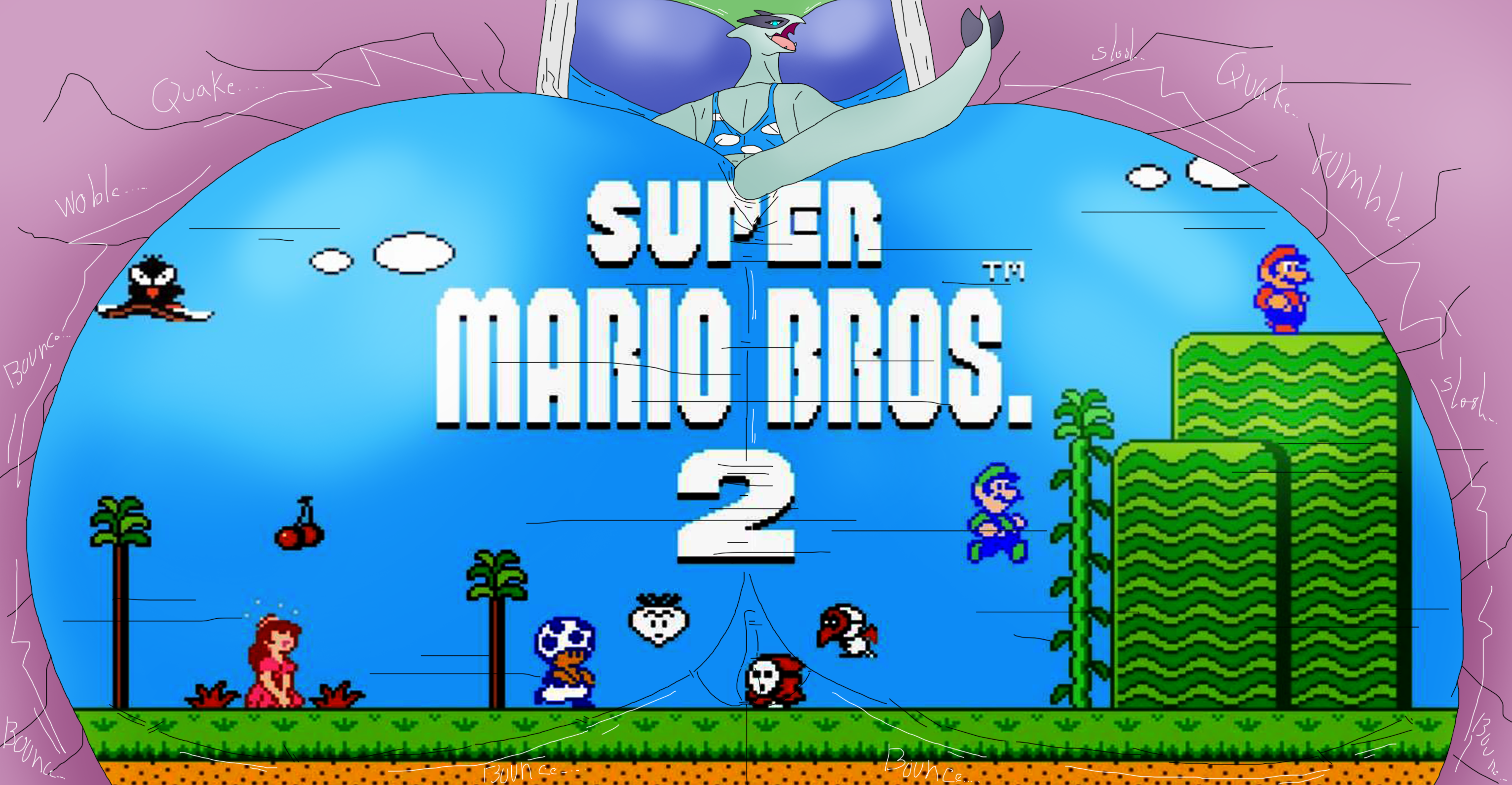 Generation 2 Pokemon (Mario (Series)) Rule 34 Image