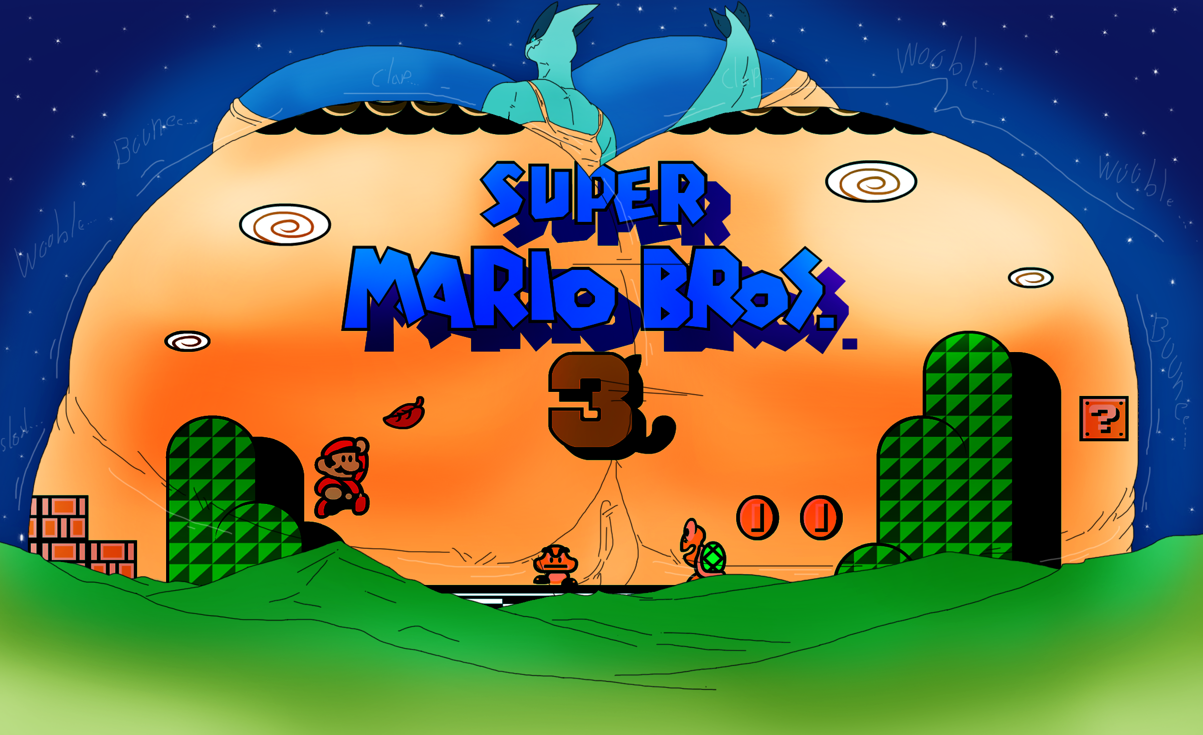 Generation 2 Pokemon (Mario (Series)) Rule 34 Image