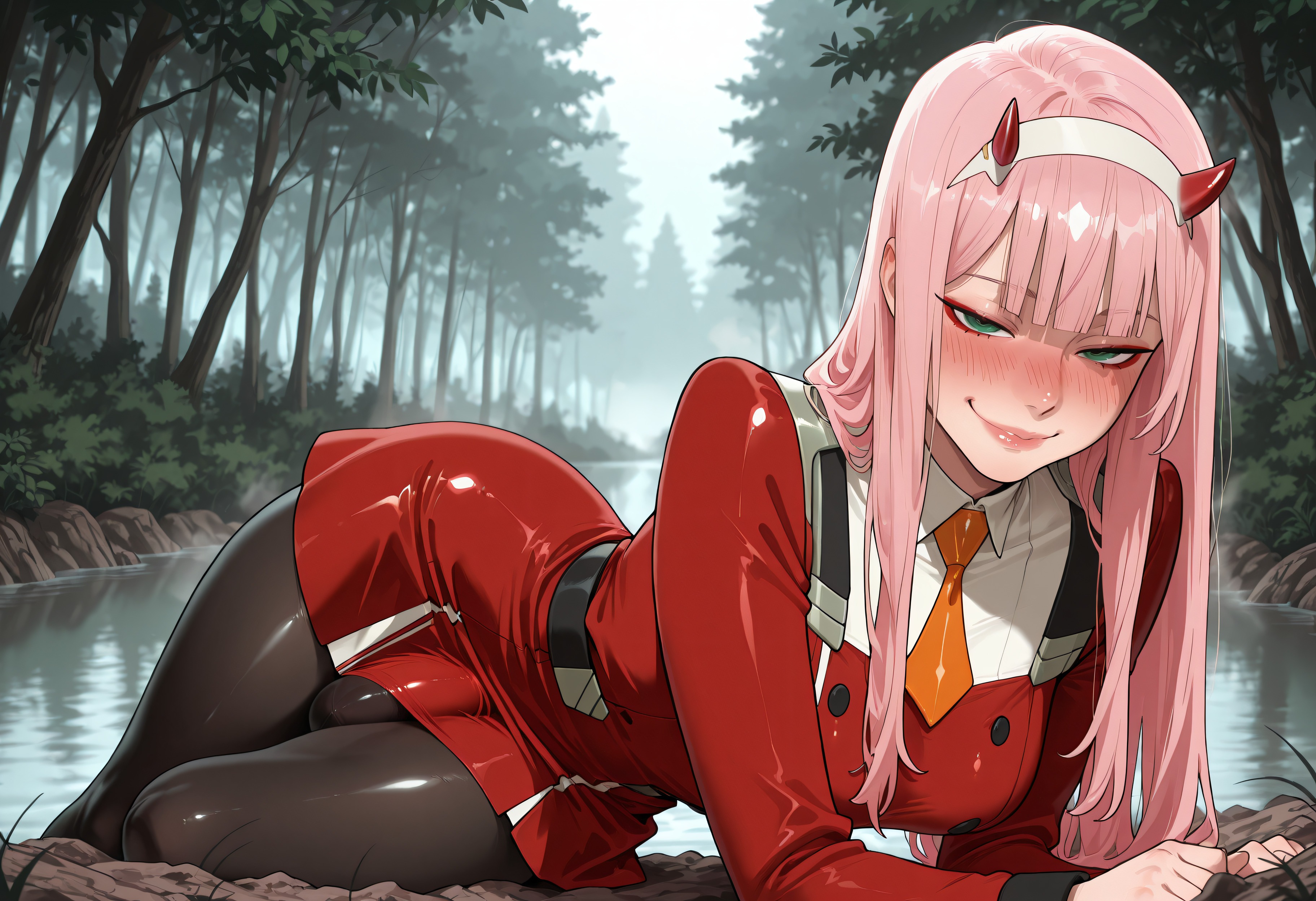 Zero Two (Darling In The Franxx) Rule 34 Image