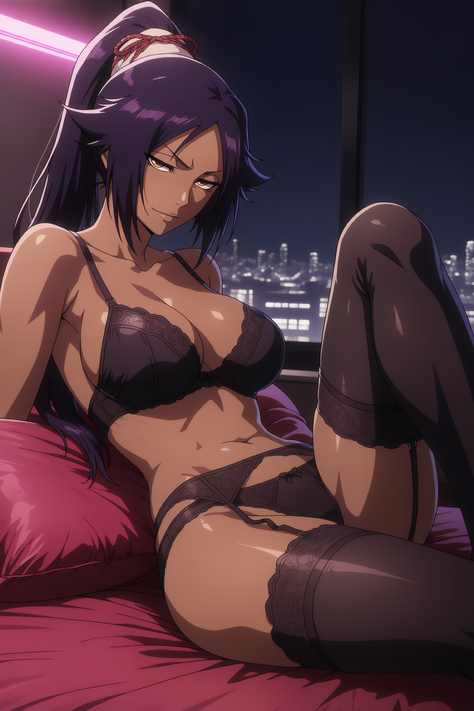 Shihouin Yoruichi (Bleach) Rule 34 Image