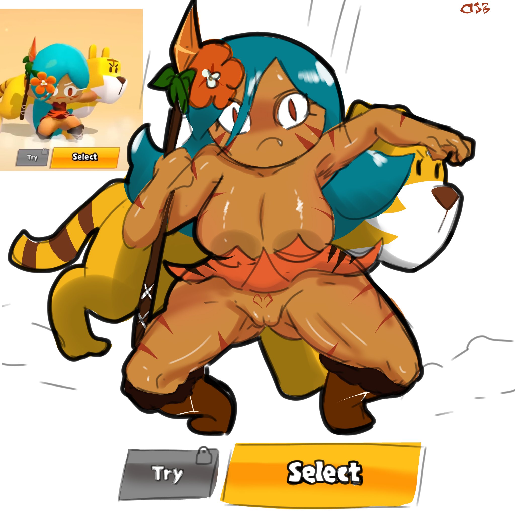 Tiger Lily Cookie (Cookie Run) Rule 34 Image