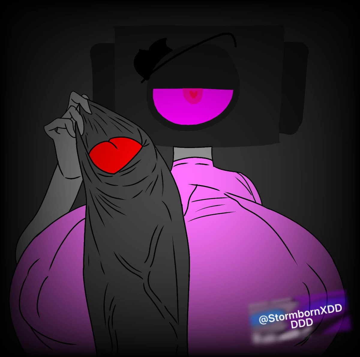 Dark Speakerman (Skibidi Toilet) Rule 34 Image