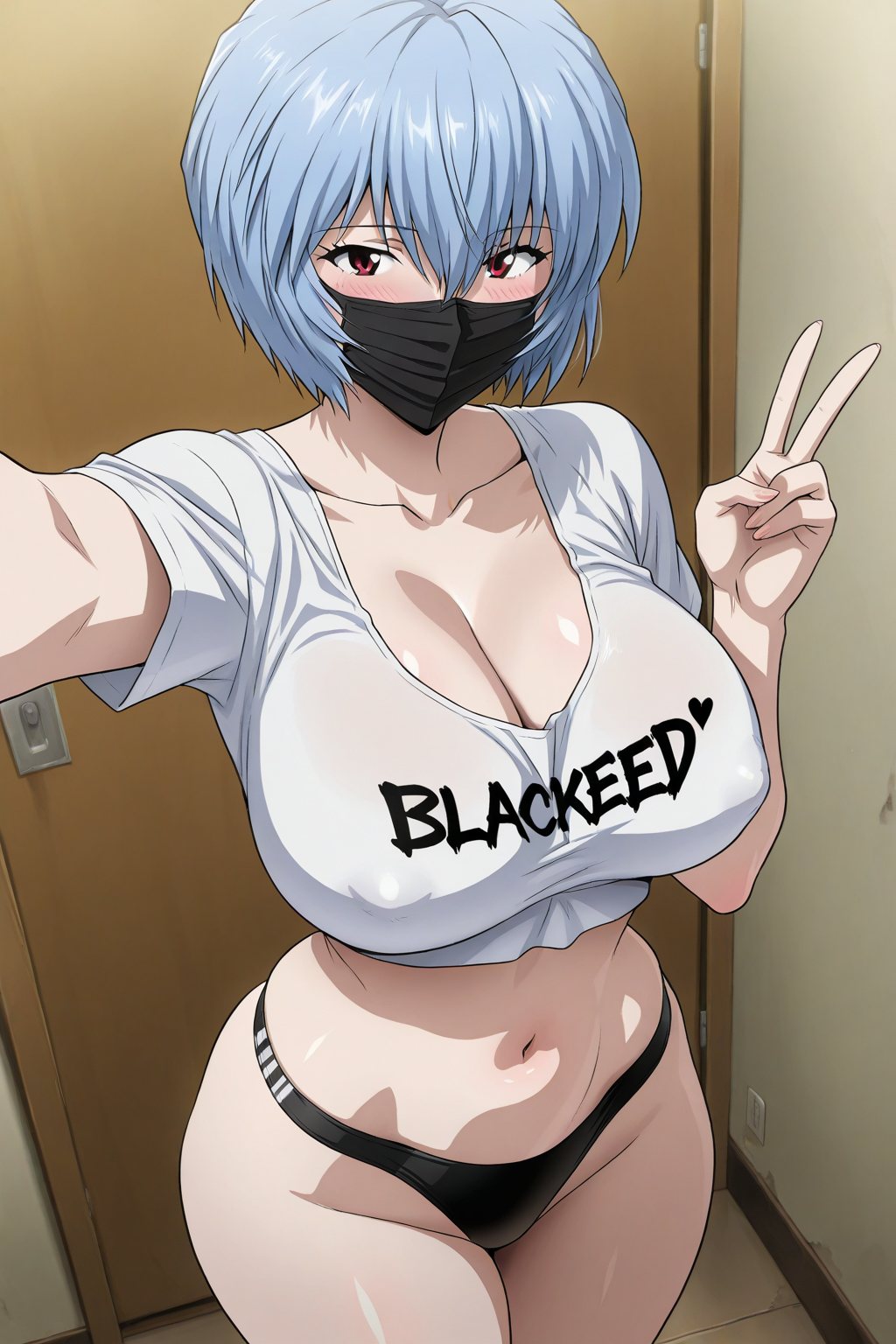 Ayanami Rei (Neon Genesis Evangelion) Rule 34 Image