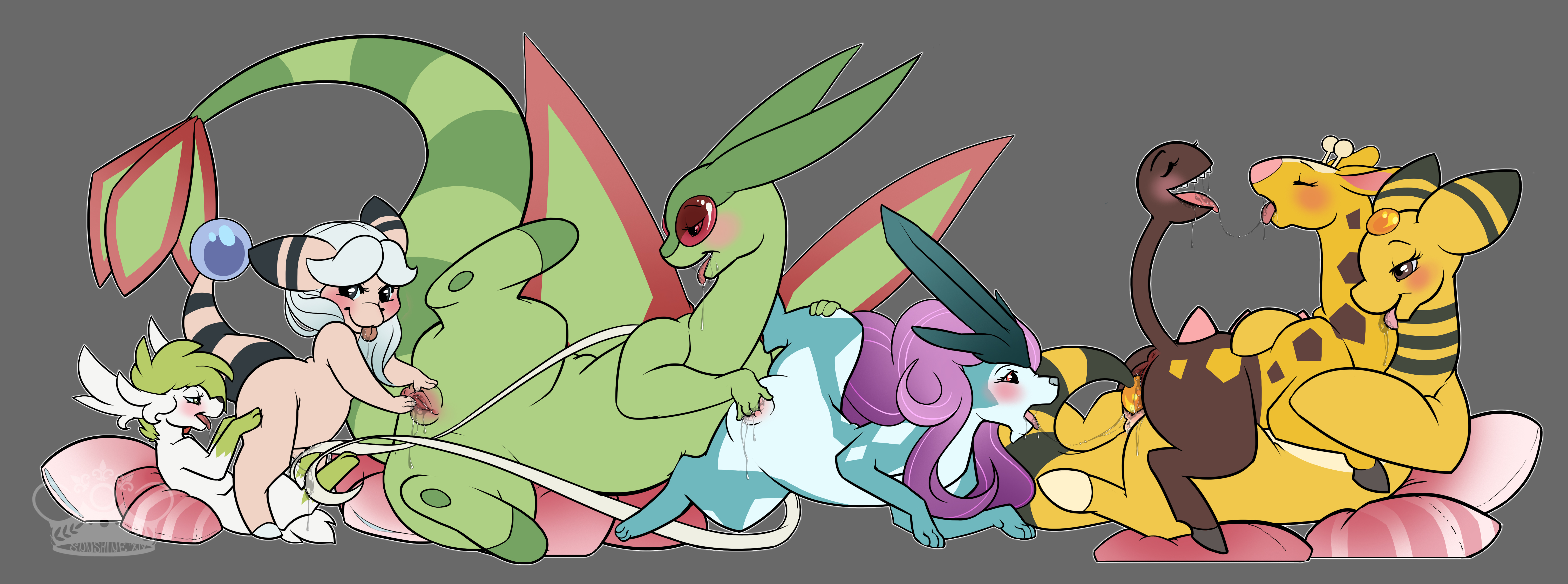 Ampharos (Golden Aura) Rule 34 Image