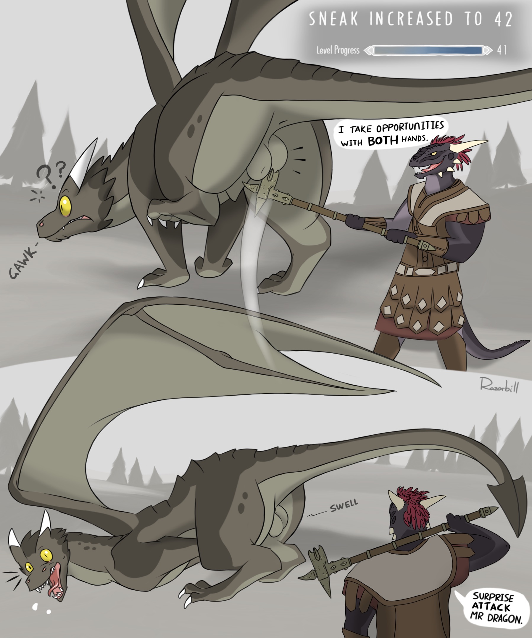 Argonian (Skyrim) Rule 34 Image