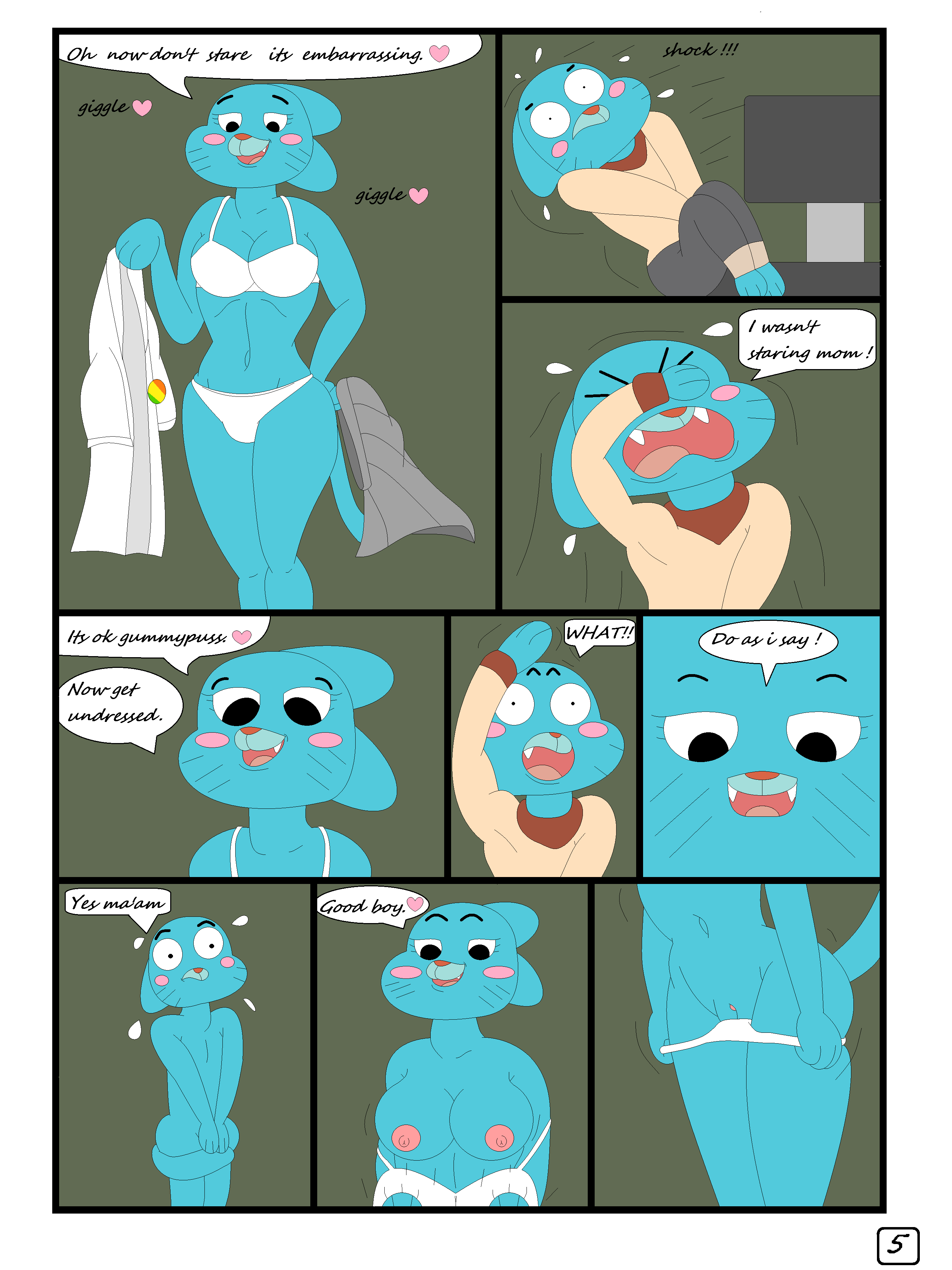 Gumball Watterson (The Amazing World Of Gumball) Rule 34 Image