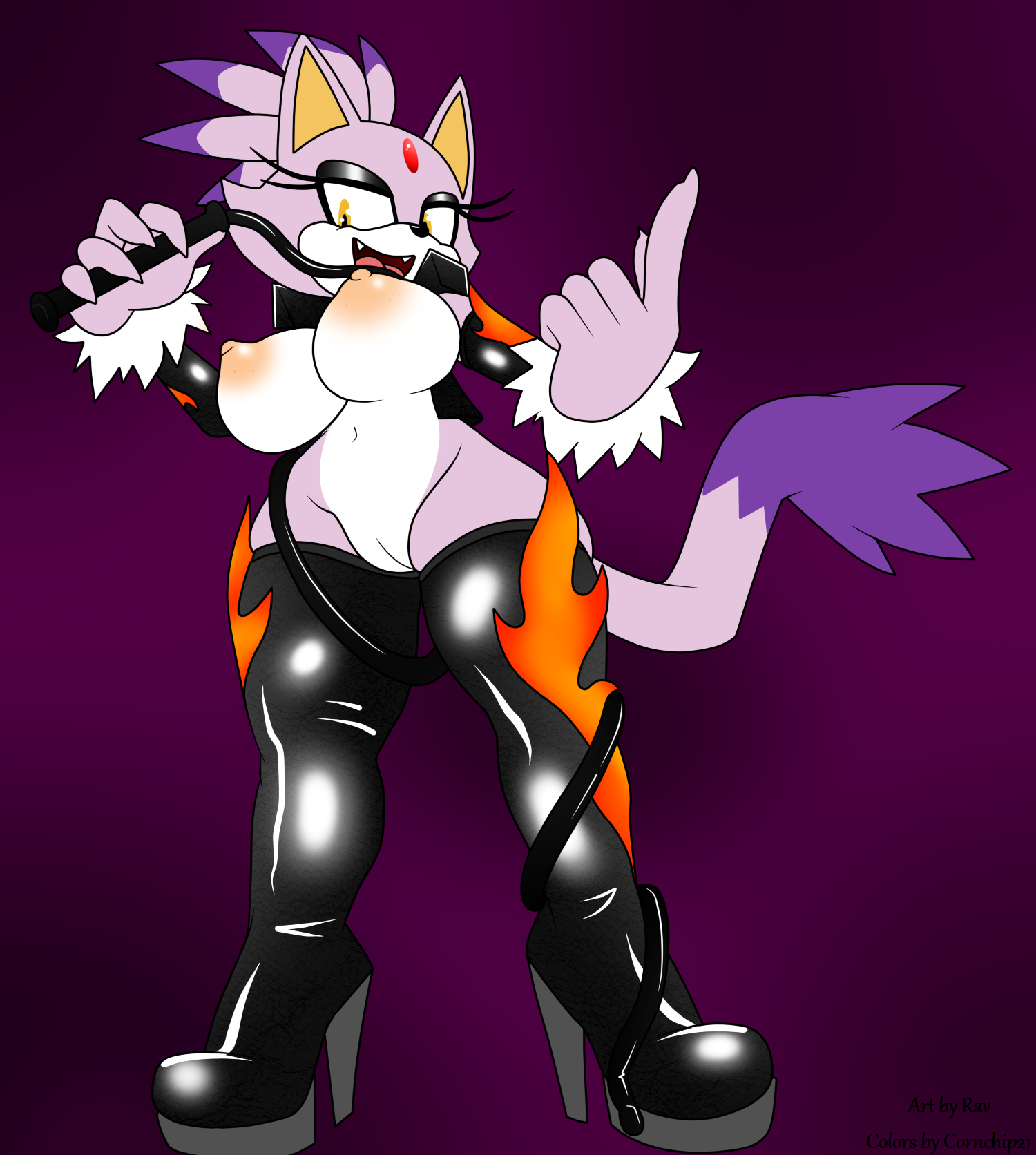 Blaze The Cat (Sonic (Series)) Rule 34 Image