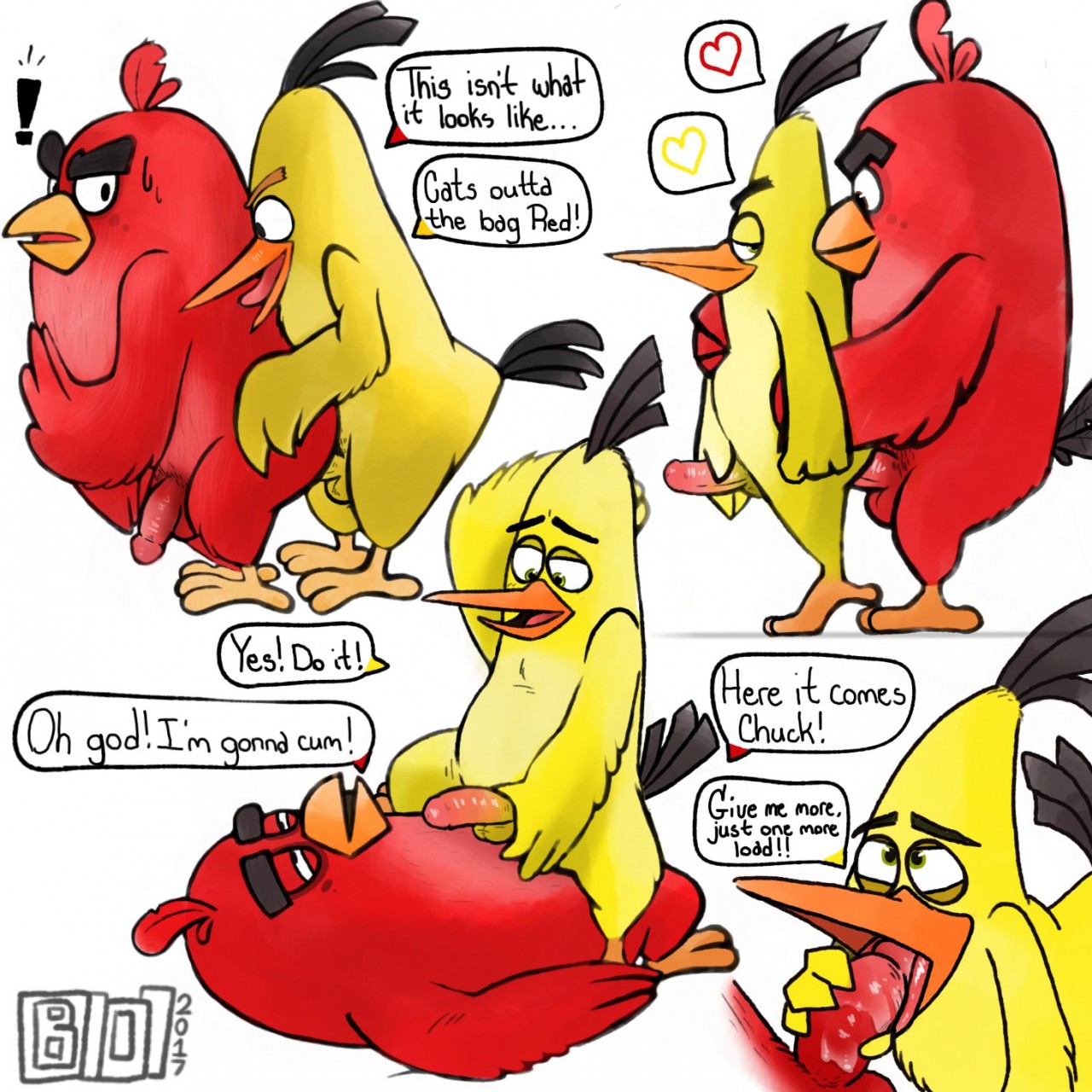 Chuck (Angry Birds) Rule 34 Image