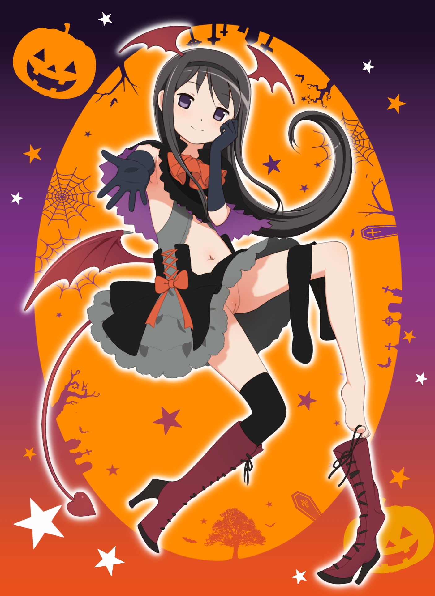 Akemi Homura (Halloween) Rule 34 Image