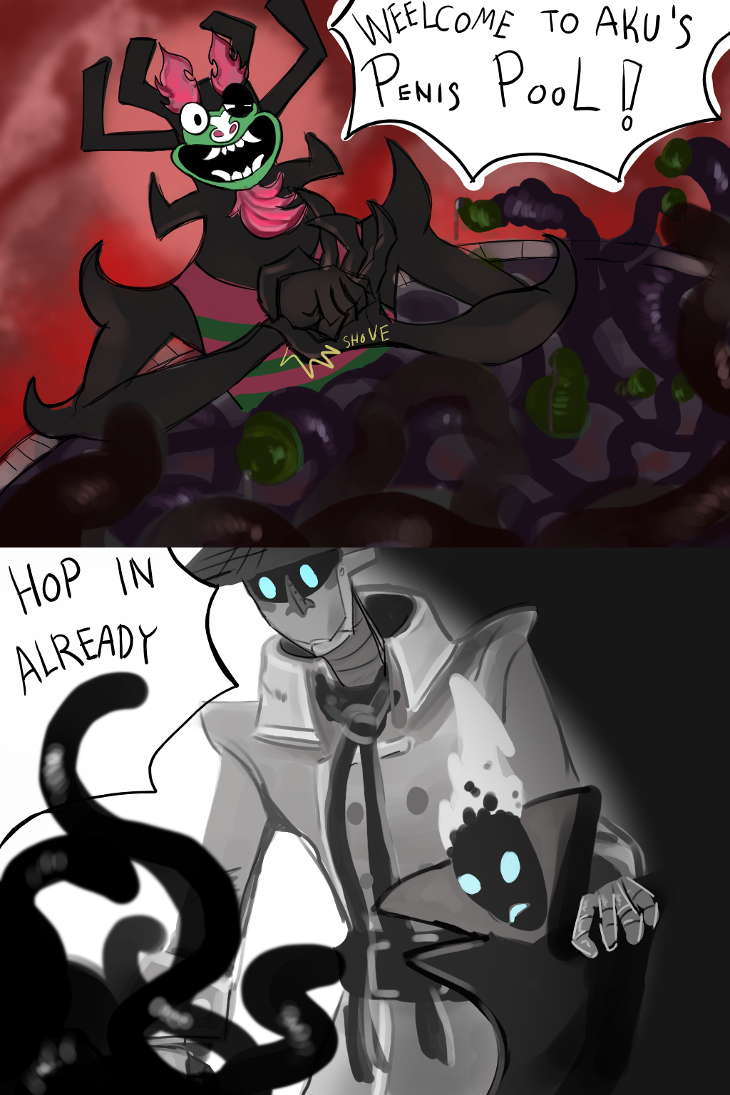 Aku (Samurai Jack) Rule 34 Image