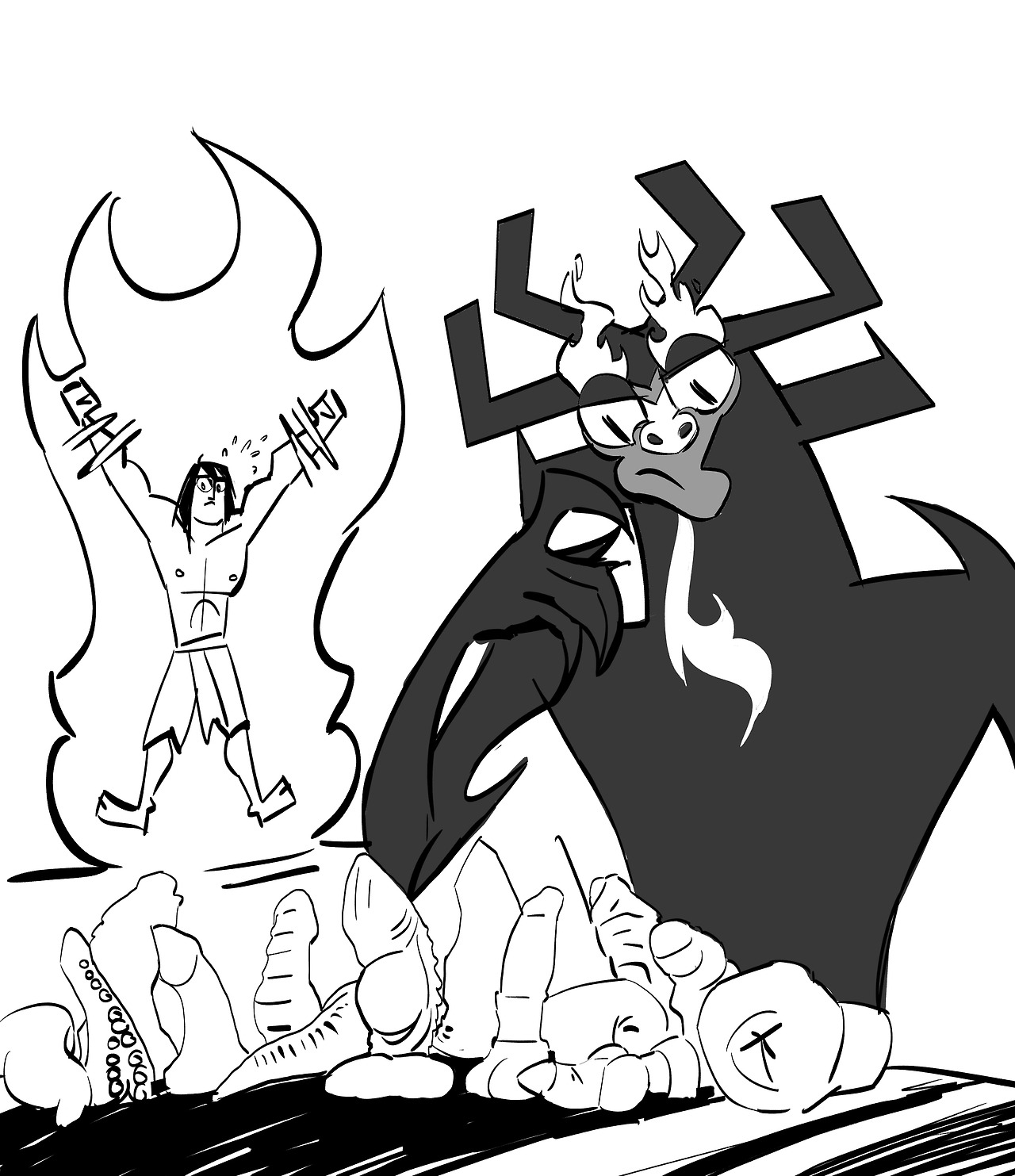 Aku (Samurai Jack) Rule 34 Image