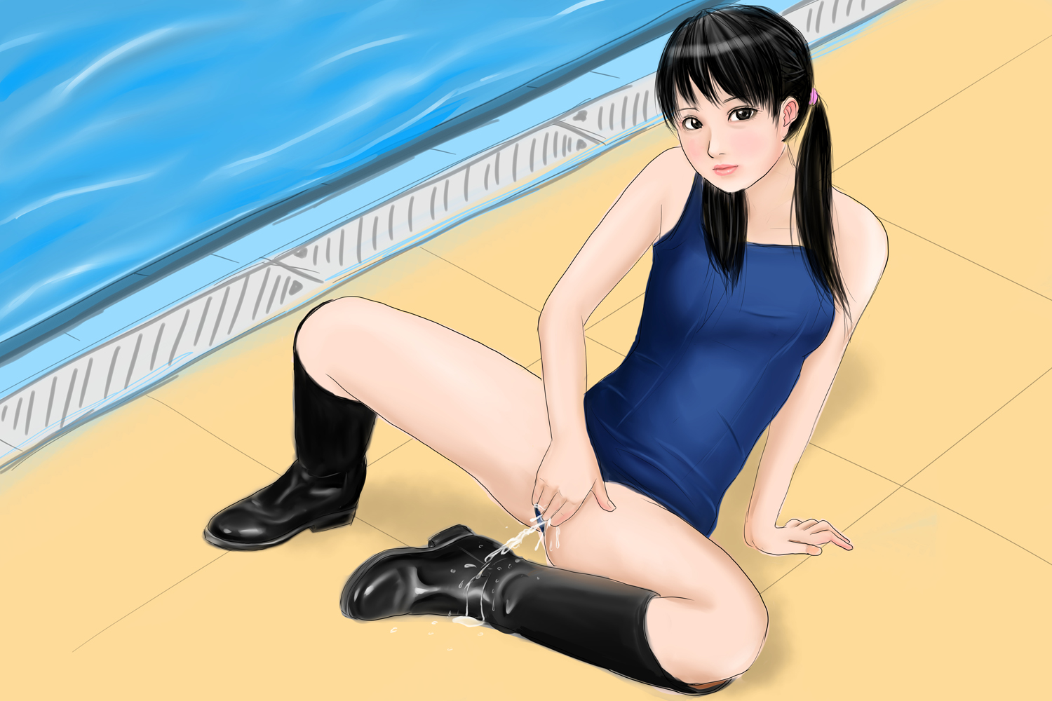 Black Footwear Rule 34 Image