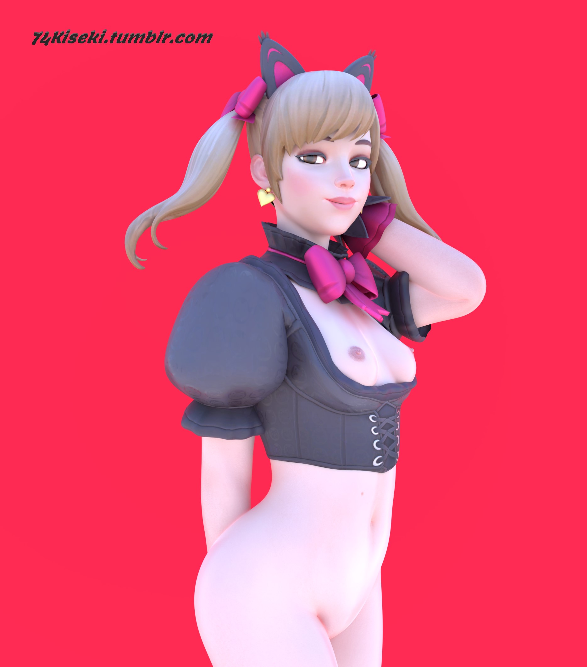 Black Cat D.Va (Blizzard Entertainment) Rule 34 Image