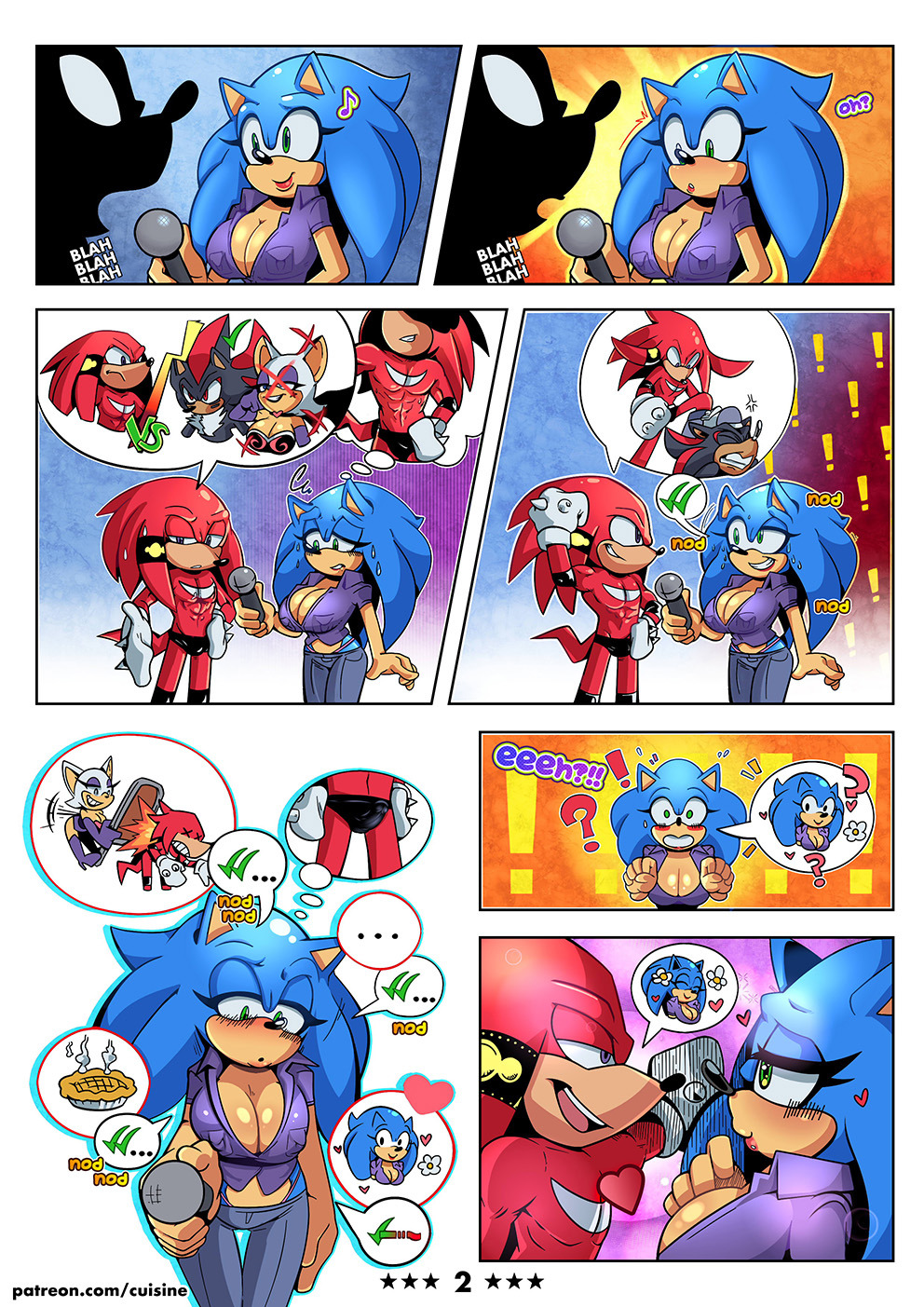 Knuckles The Echidna (Sonic (Series)) Rule 34 Image