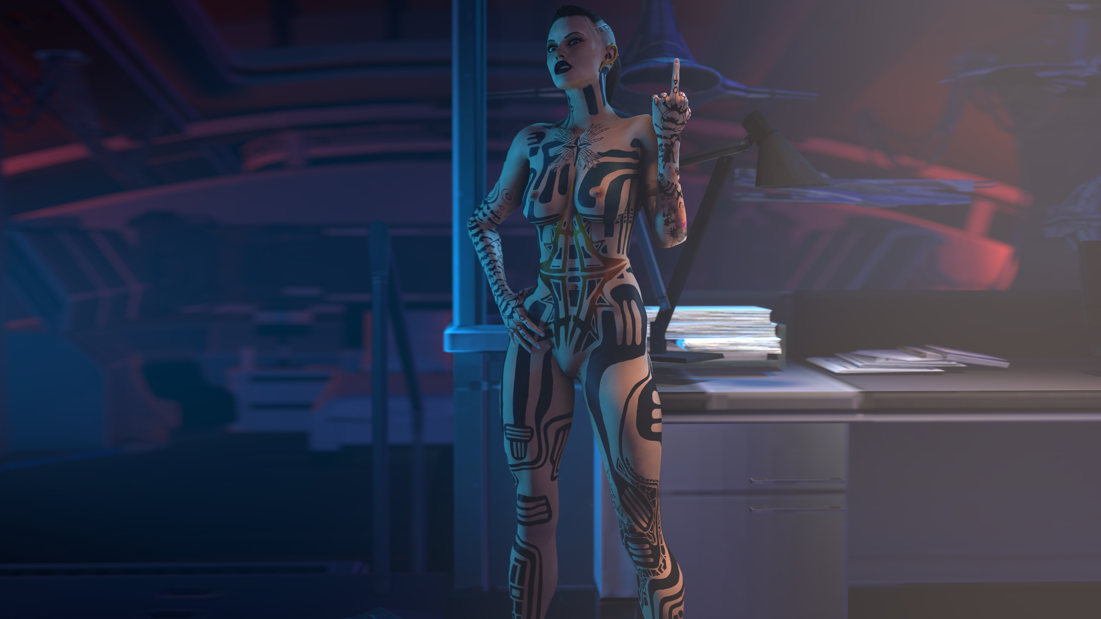 Jack (Mass Effect) Rule 34 Image