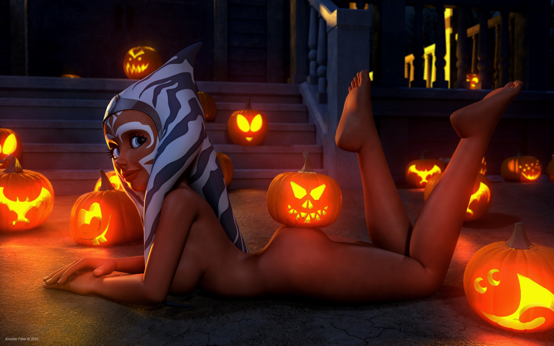Ahsoka Tano (Halloween) Rule 34 Image