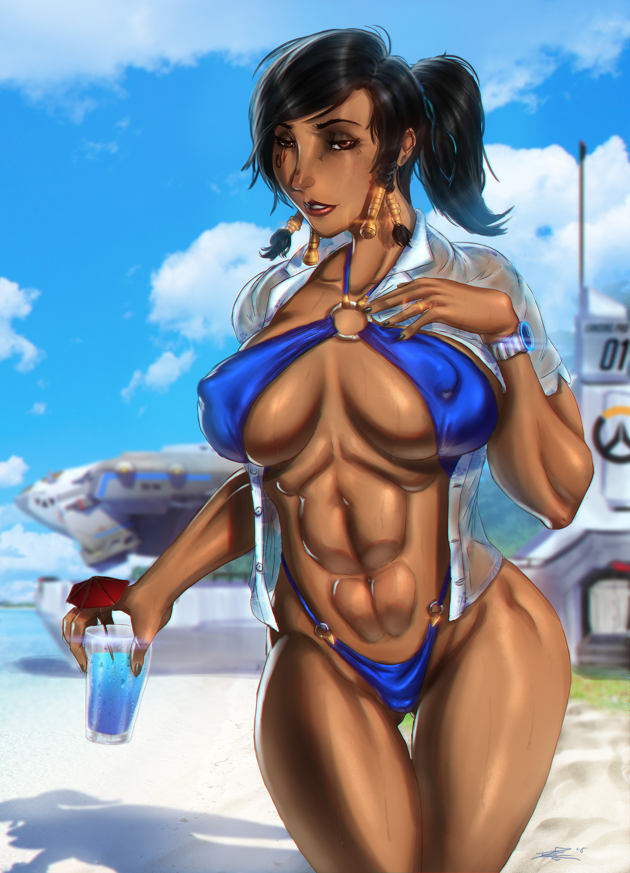 Pharah (Overwatch) Rule 34 Image
