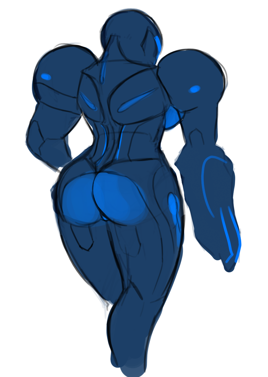 Armored Dark Samus (Metroid) Rule 34 Image