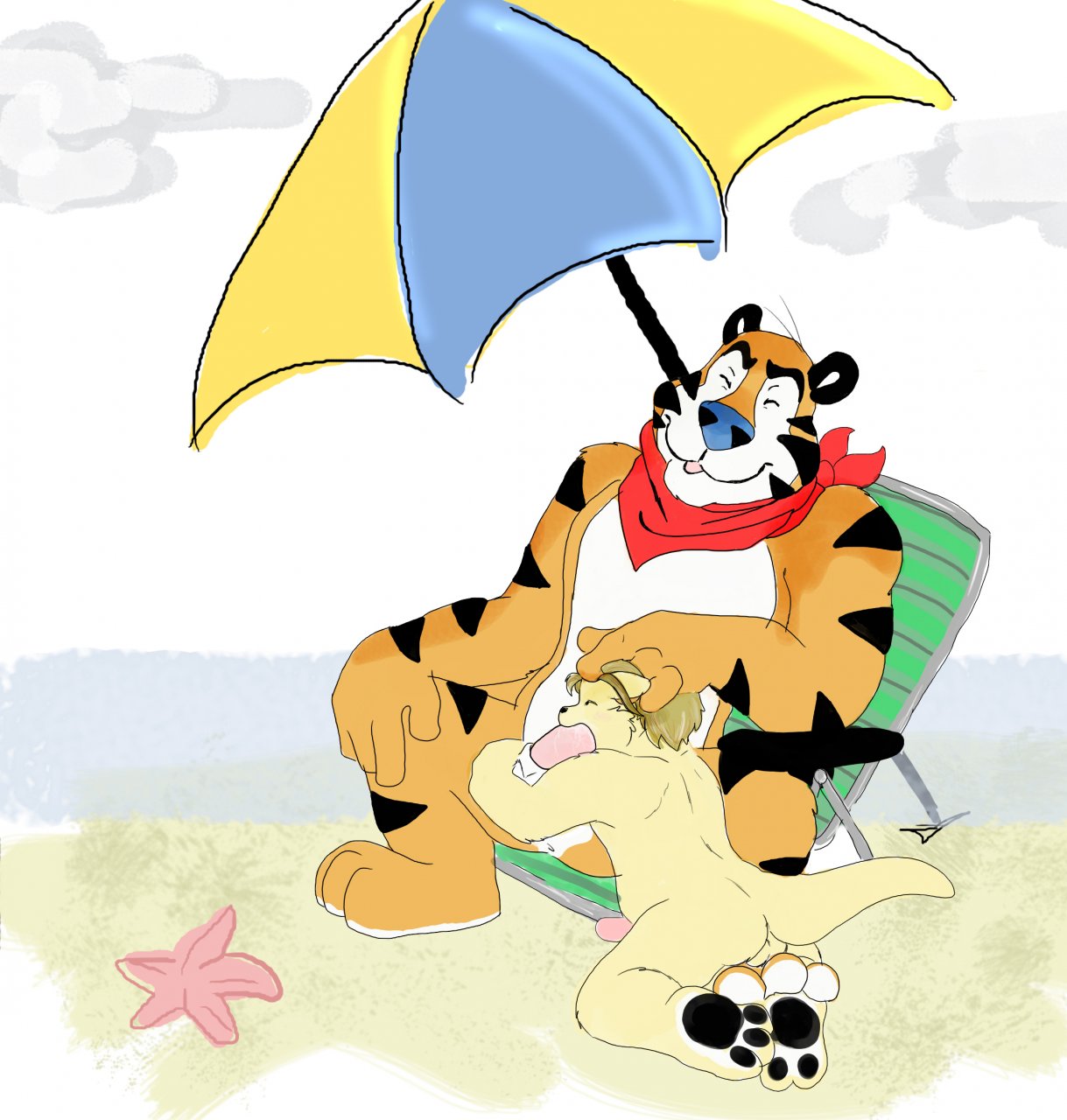 Tony The Tiger (Frosted Flakes) Rule 34 Image