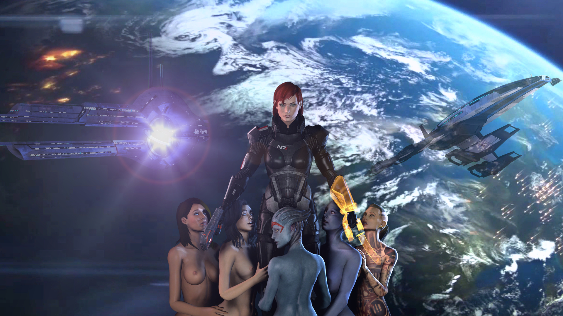 Asari (Liara T'Soni) Rule 34 Image