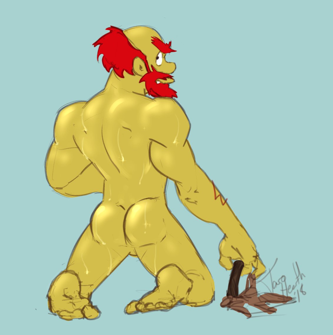 Groundskeeper Willie (The Simpsons) Rule 34 Image