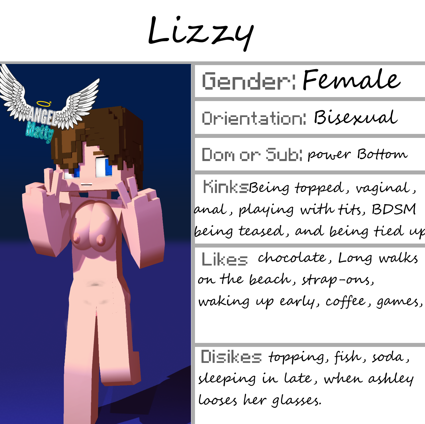 Lizzy (Minecraft) Rule 34 Image