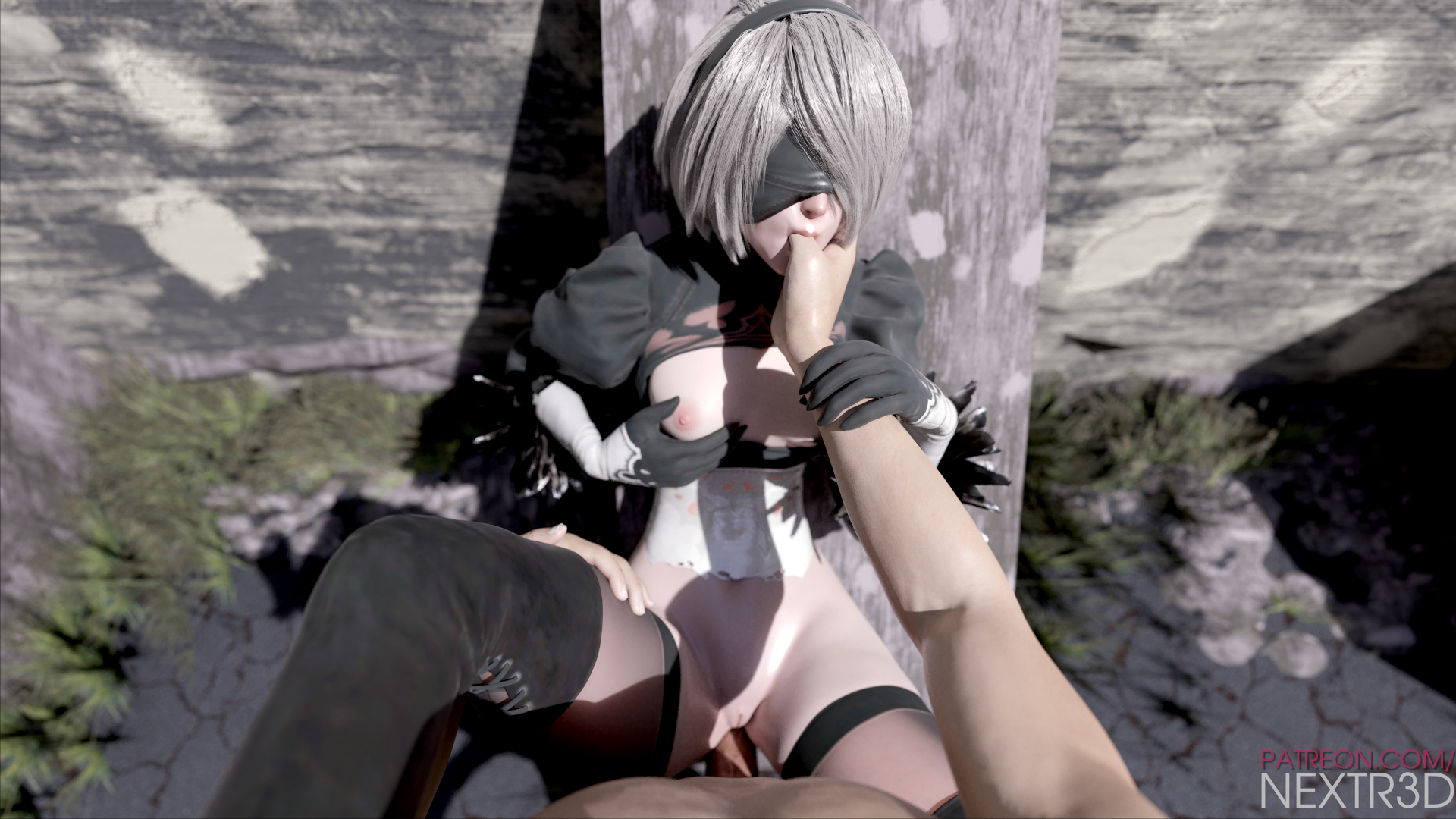 Yorha 2b (Nier: Automata) Rule 34 Image