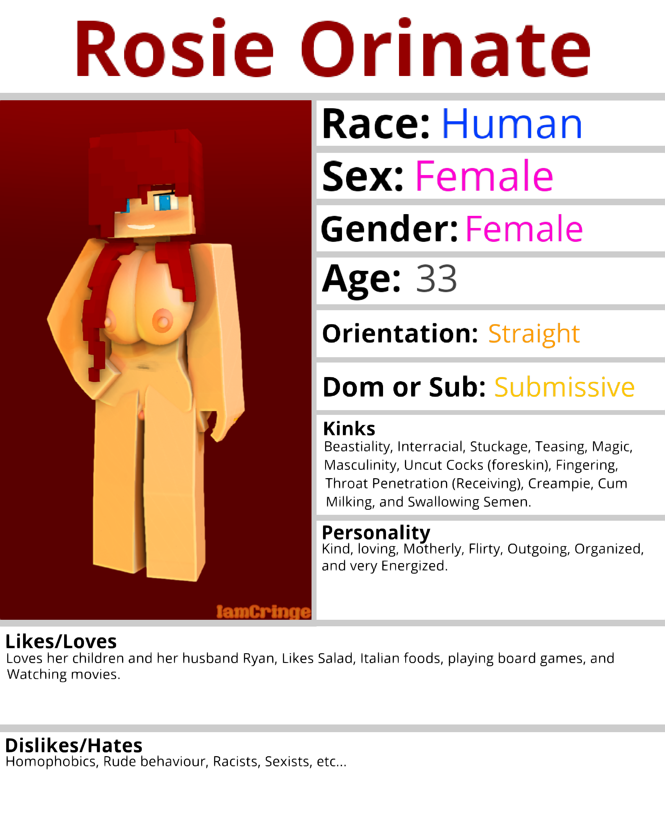 Rosie Oriante (Iamcringe) Rule 34 Image