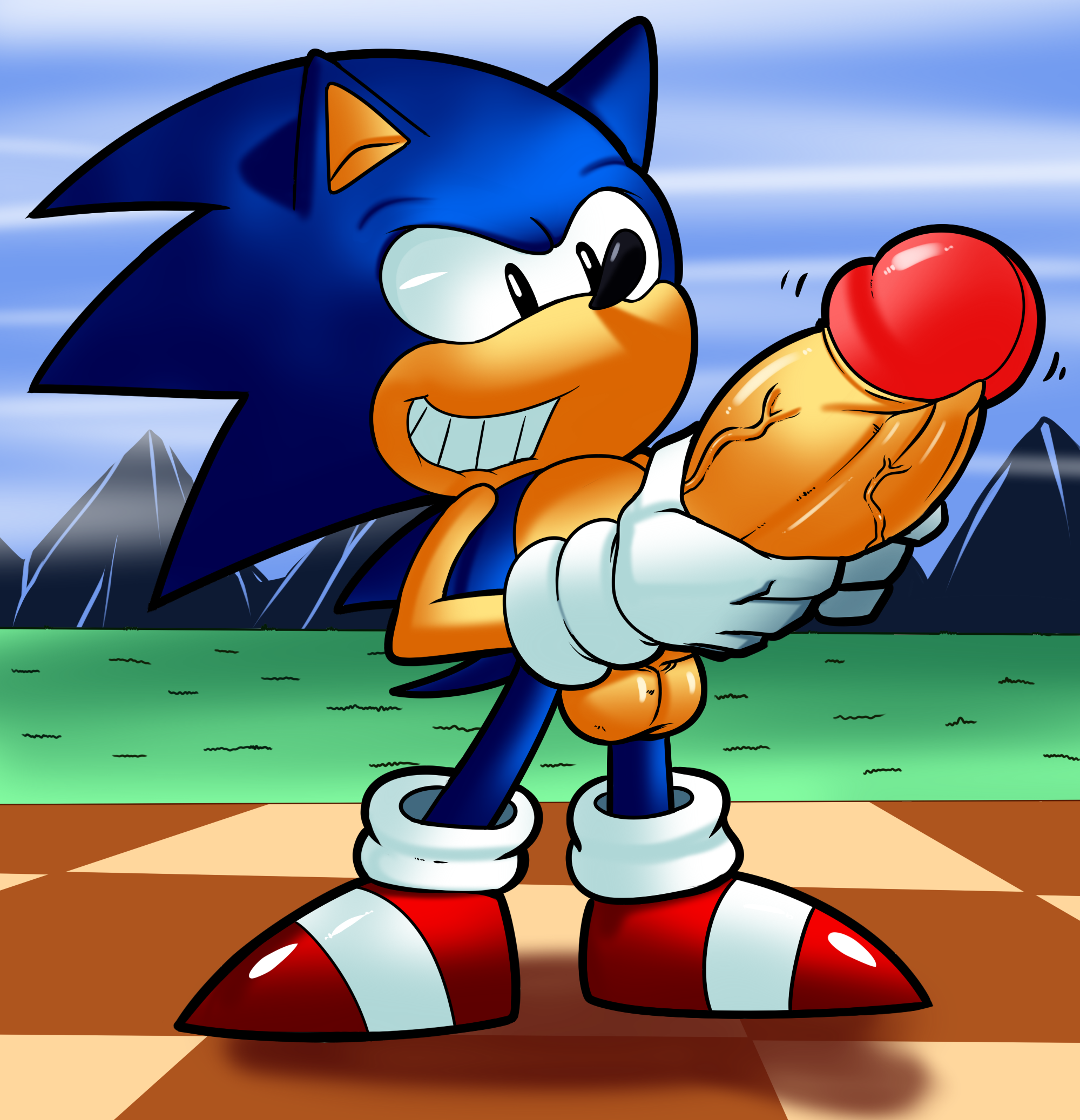 Classic Sonic (Sega) Rule 34 Image