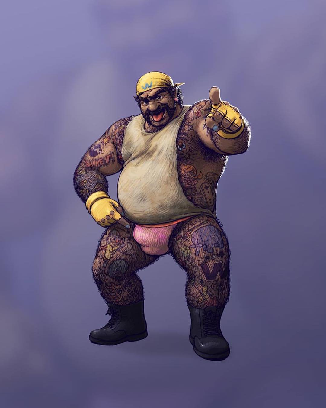 Wario (Mario (Series)) Rule 34 Image
