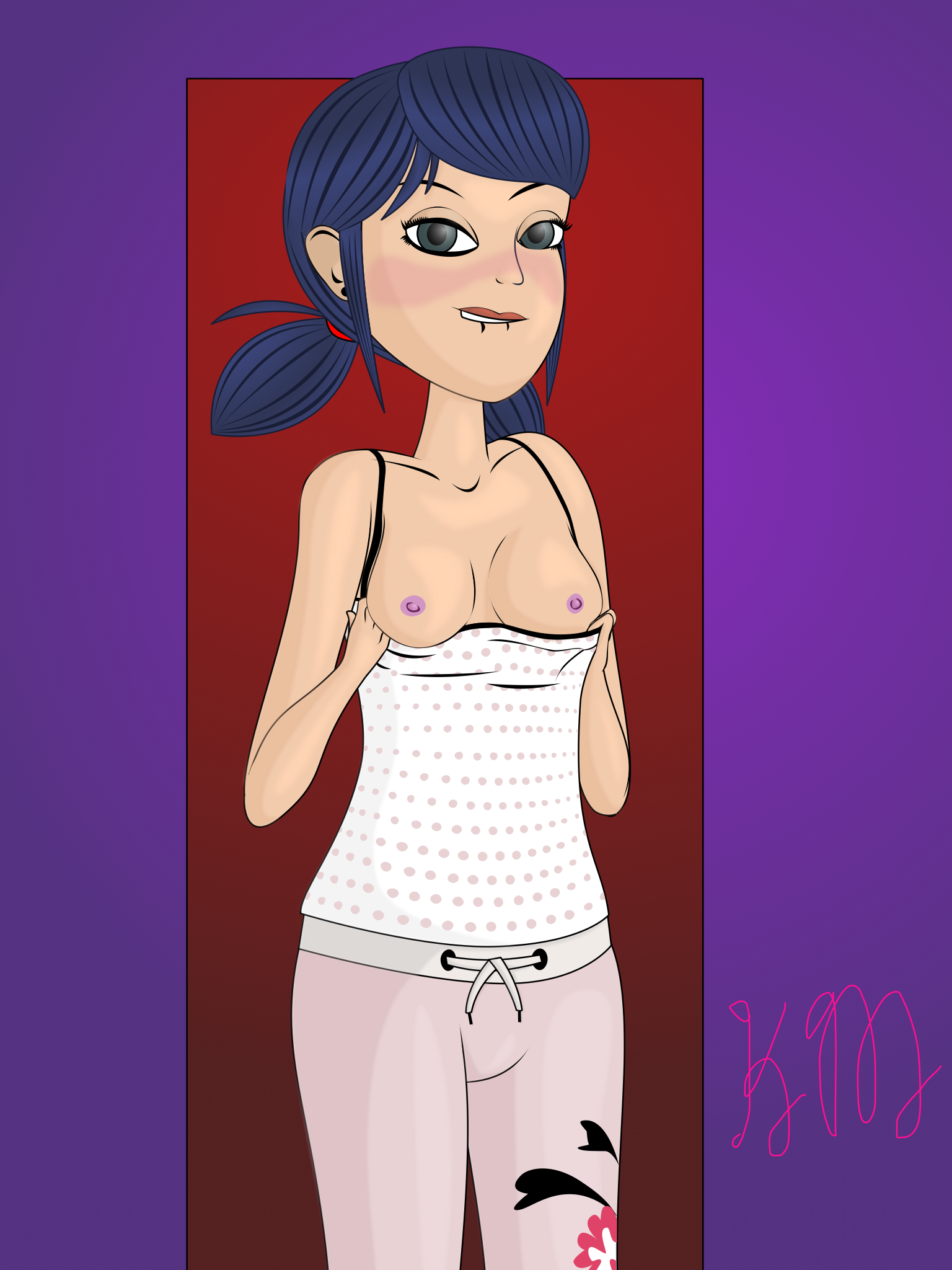 Biting Lip Rule 34 Image