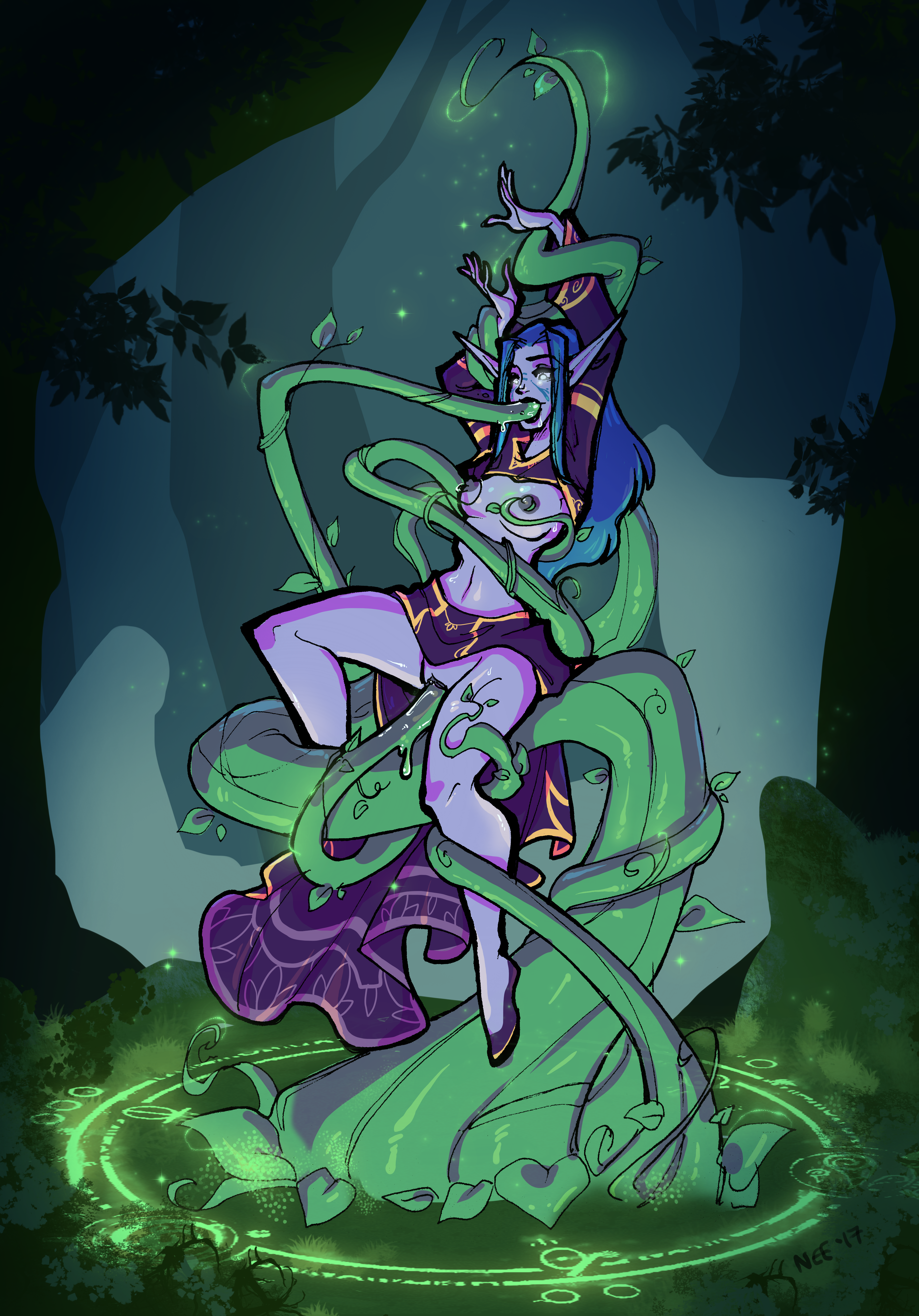 Night Elf (Blizzard Entertainment) Rule 34 Image