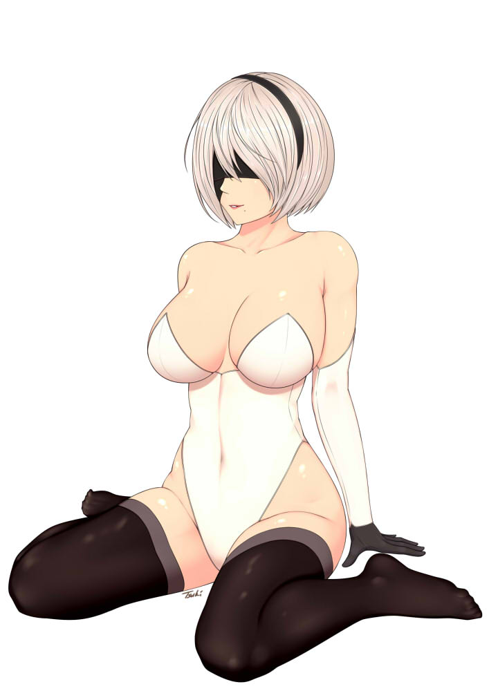 Yorha 2b (Nier) Rule 34 Image