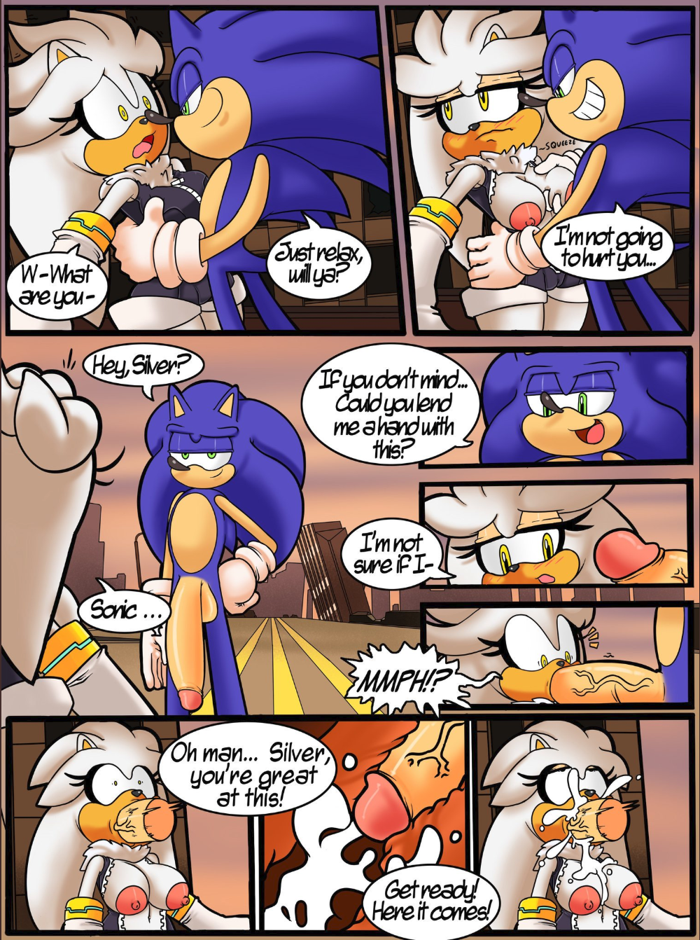 Silver The Hedgehog (Sega) Rule 34 Image
