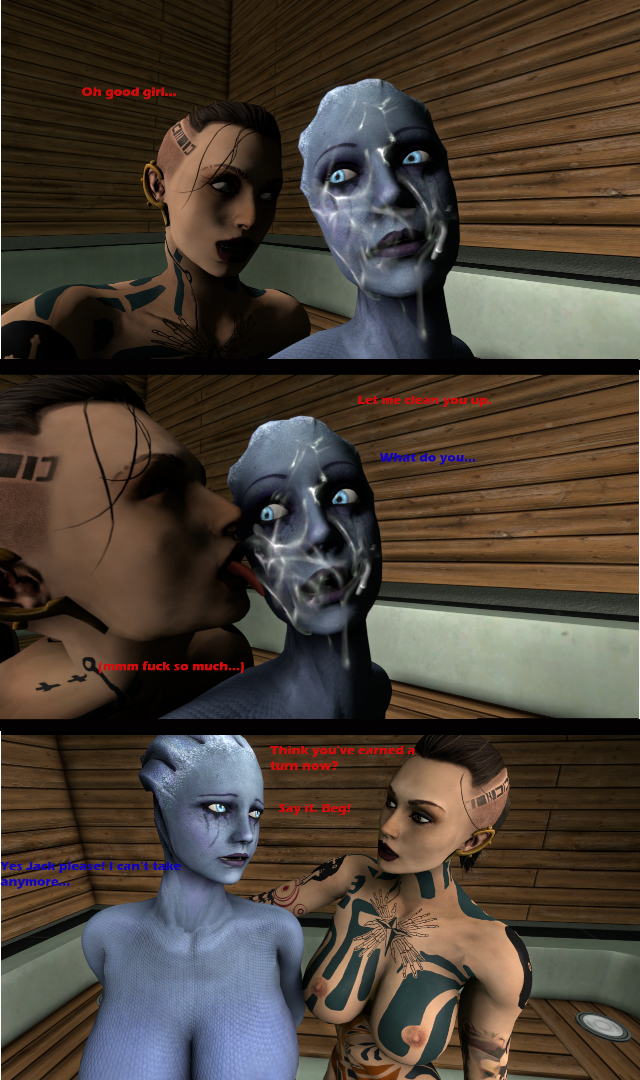 Asari (Liara T'Soni) Rule 34 Image