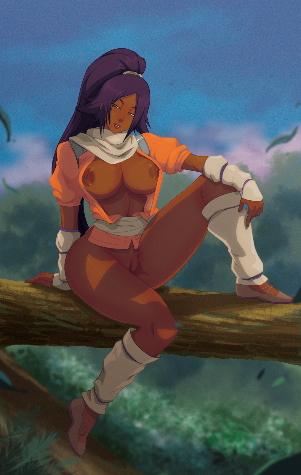 Shihouin Yoruichi (Bleach) Rule 34 Image