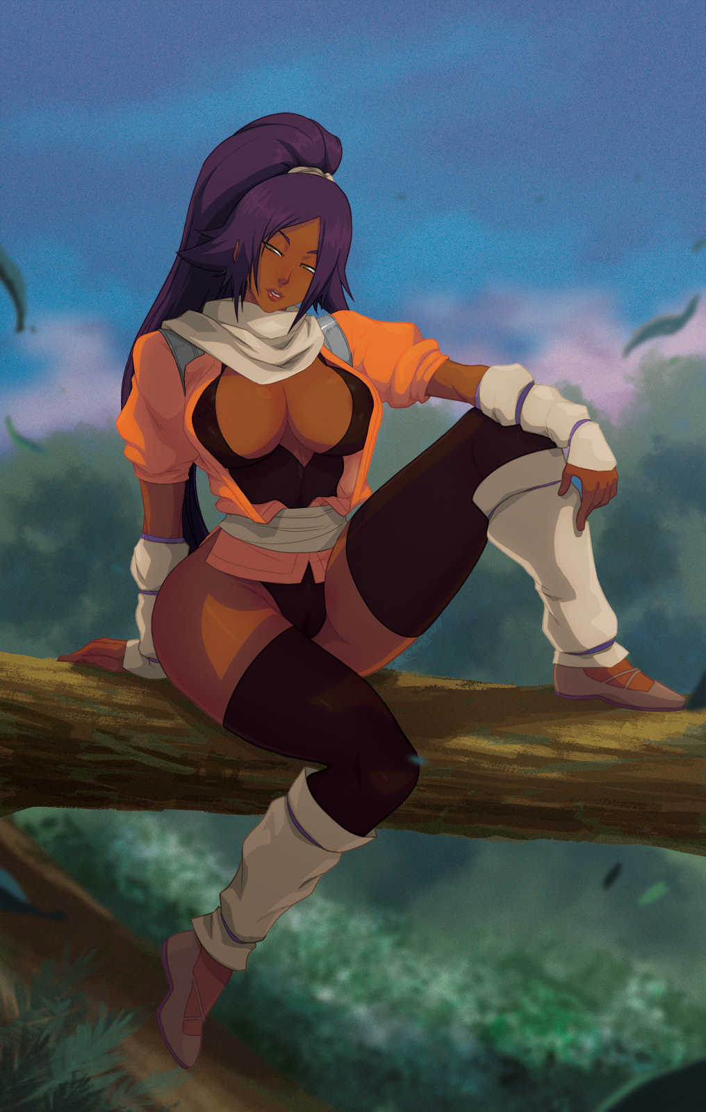 Shihouin Yoruichi (Bleach) Rule 34 Image