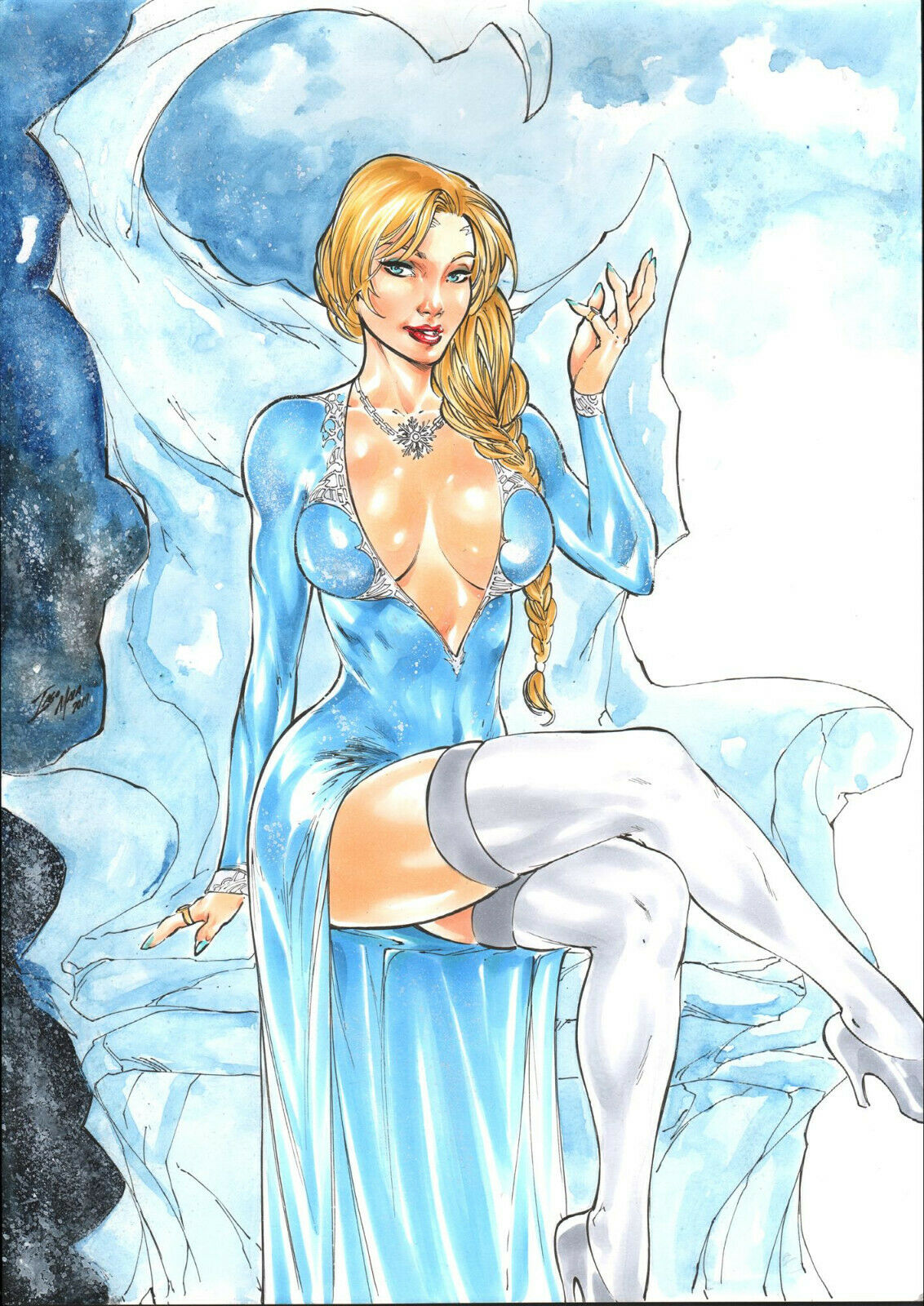Elsa (Frozen) Rule 34 Image