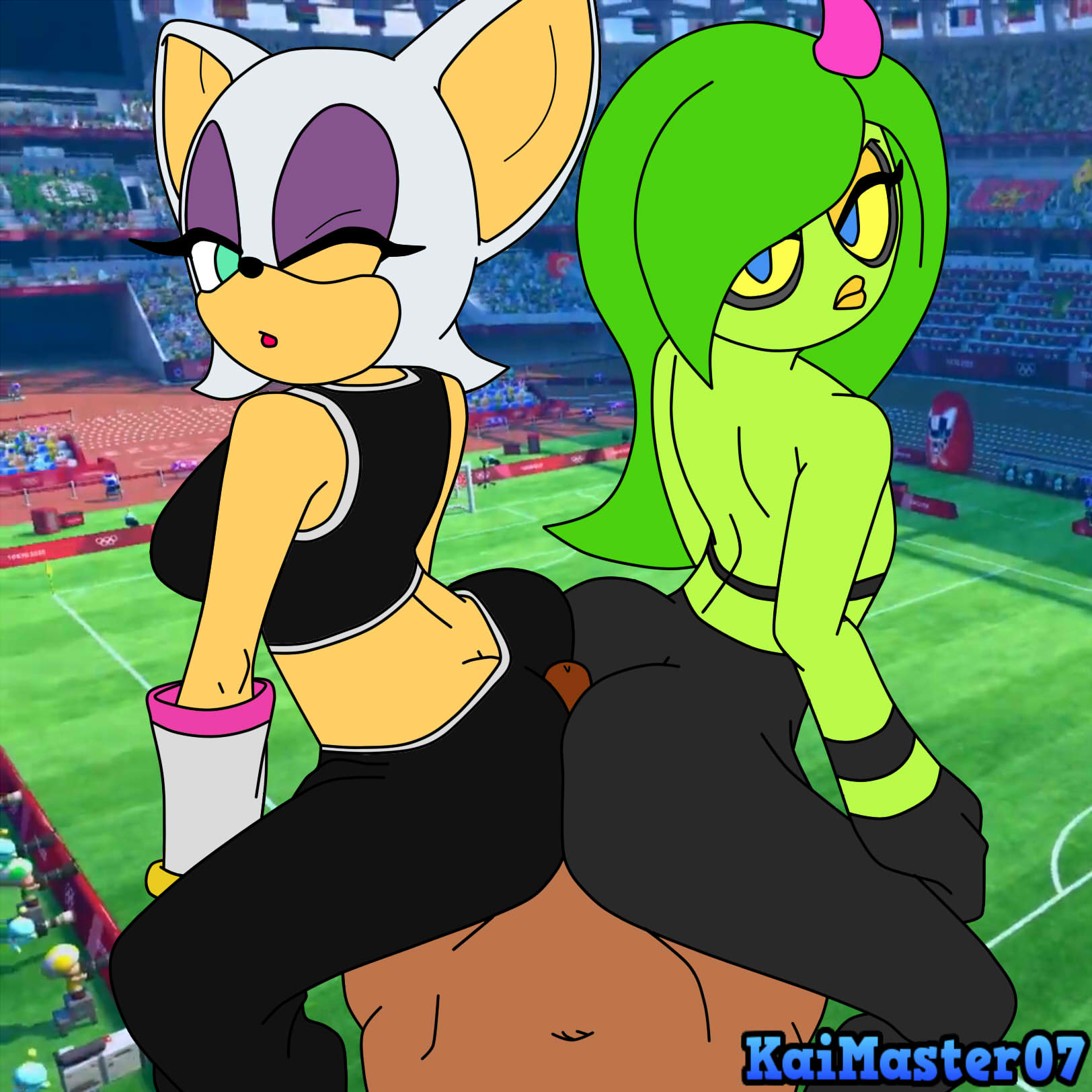 Rouge The Bat (Mario And Sonic At The Olympic Games) Rule 34 Image