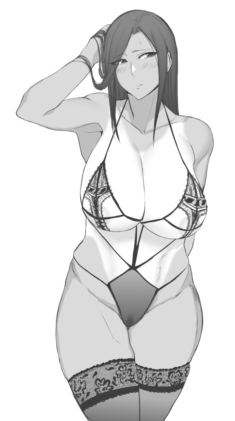 Adjusting Hair Rule 34 Image