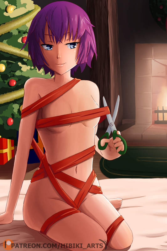 Senjougahara Hitagi (Christmas) Rule 34 Image