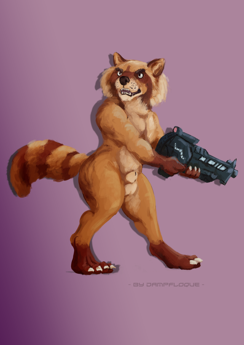 Rocket Raccoon (Guardians Of The Galaxy) Rule 34 Image