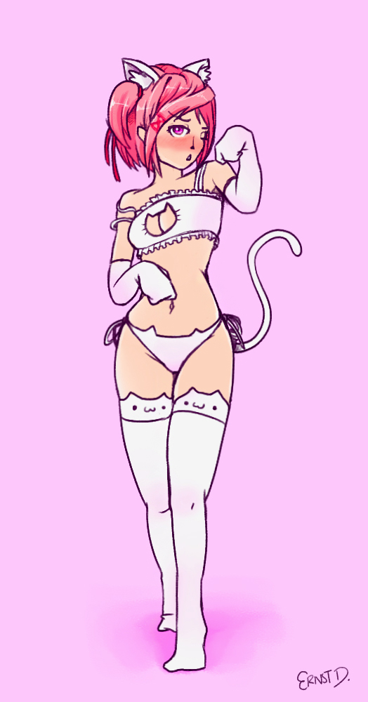 Natsuki (Doki Doki Literature Club) Rule 34 Image